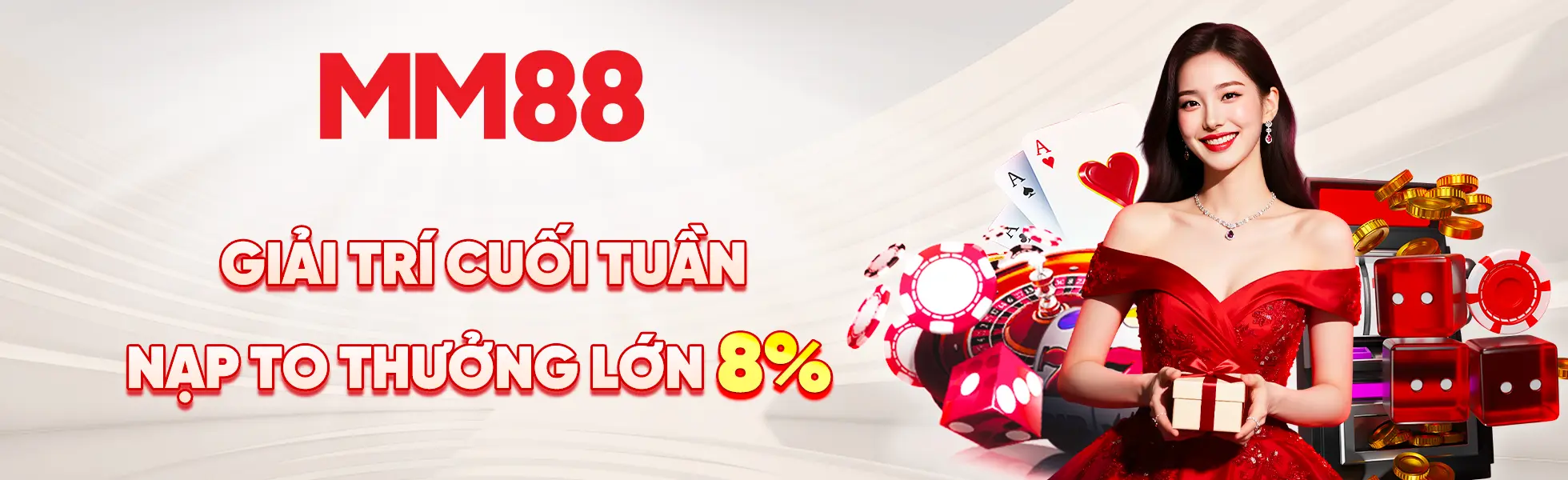 Hình giới thiệu các khu Casino, Game bài, Nổ hũ và Bắn cá trên Mm88
